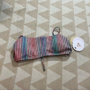 PQ Swim Anthropologie Luna Bikini Top Nirvana Metallic Stripes Pilyq